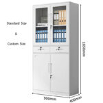 2-Door Steel Office File Cabinet - Image 7